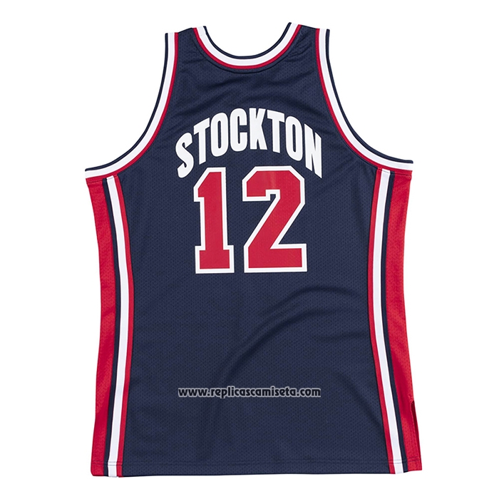 Camiseta USA 1992 John Stockton #12 Azul